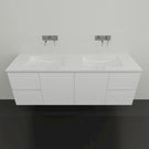 Timberline Nevada Classic Wall Hung Vanity With Ceramic Top 1500 Double - The Blue Space