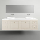 Timberline Nevada Classic Wall Hung Vanity with Silksurface Top - 1800mm Double Basin | The Blue Space
