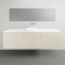 Timberline Nevada Classic Wall Hung Vanity with Silksurface Top - 1800mm Single Basin | The Blue Space