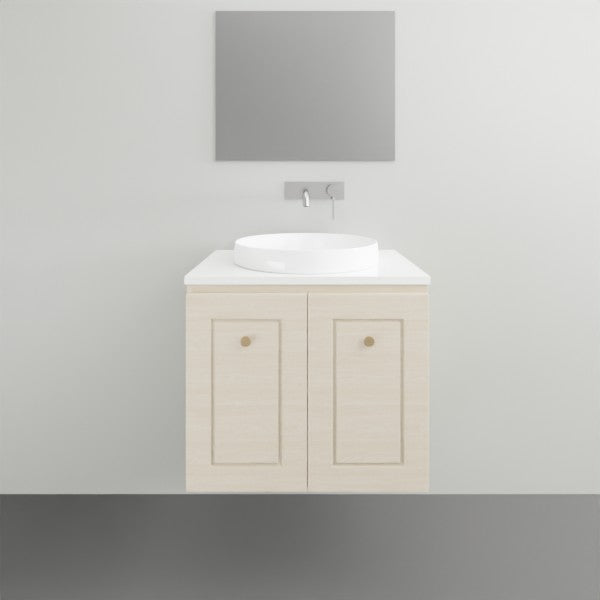Timberline Nevada Classic Wall Hung Vanity with Silksurface Top - 600mm Single Basin | The Blue Space