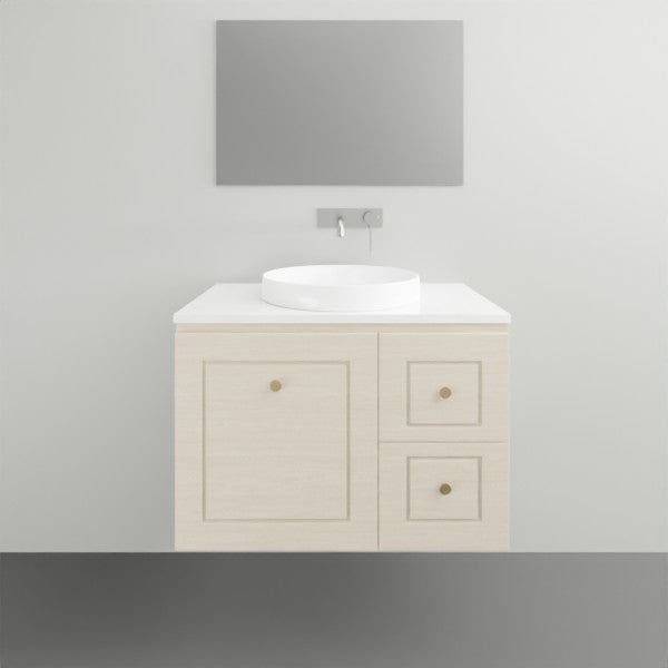 Timberline Nevada Classic Wall Hung Vanity with Silksurface Top - 750mm Single Basin | The Blue Space