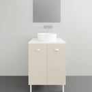 Timberline Nevada Floor Standing Vanity on Legs with Silksurface Above Counter Basin - 600mm Single Basin | The Blue Space