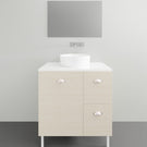 Timberline Nevada Floor Standing Vanity on Legs with Silksurface Above Counter Basin - 750mm Single Basin | The Blue Space