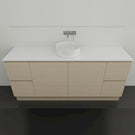 Timberline Nevada Floor Standing Vanity with Stone and Above Counter Basin - 1800 Centre Bowl | The Blue Space