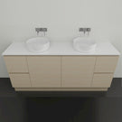 Timberline Nevada Floor Standing Vanity with Stone and Above Counter Basin - 1800 Double Bowl | The Blue Space