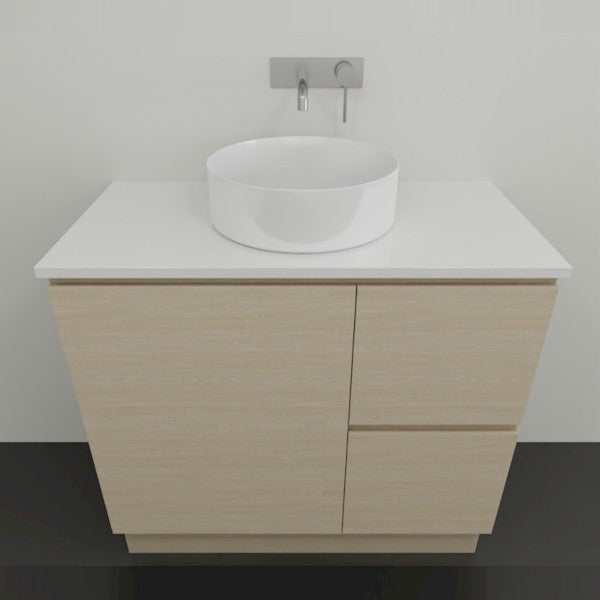 Timberline Nevada Floor Standing Vanity with Stone and Above Counter Basin - 900 | The Blue Space