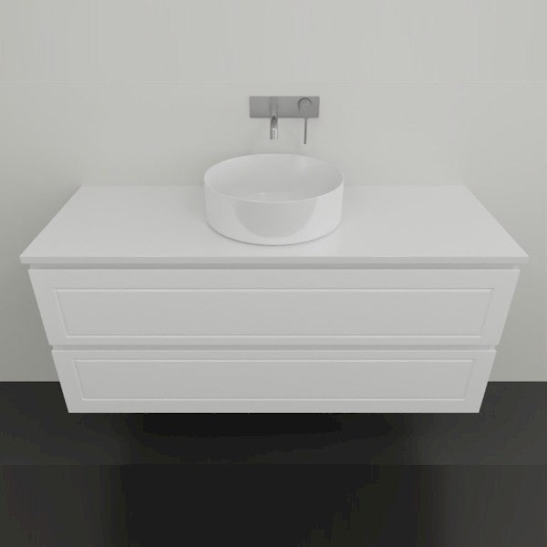 Timberline Nevada Plus Classic Wall Hung Vanity with Above Counter Basin - 1200 Single Basin | The Blue Space