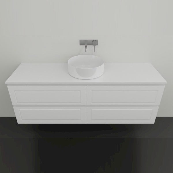 Timberline Nevada Plus Classic Wall Hung Vanity with Above Counter Basin - 1500 Single Basin | The Blue Space