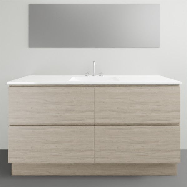 Timberline Nevada Plus Floor Standing Vanity with Alpha Ceramic Top - 1500mm Single Basin | The Blue Space
