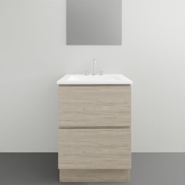 Timberline Nevada Plus Floor Standing Vanity with Alpha Ceramic Top - 600mm Single Basin | The Blue Space