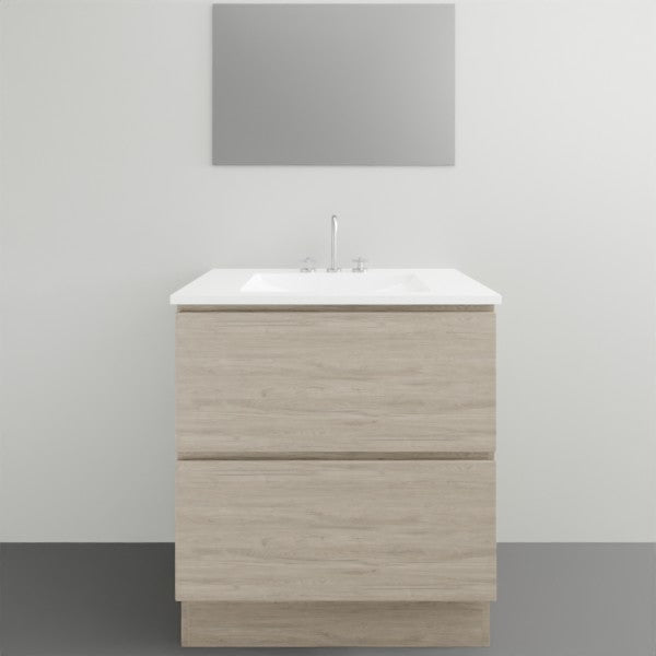 Timberline Nevada Plus Floor Standing Vanity with Alpha Ceramic Top - 750mm Single Basin | The Blue Space