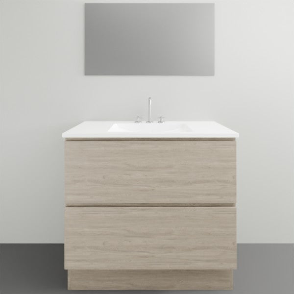 Timberline Nevada Plus Floor Standing Vanity with Alpha Ceramic Top - 900mm Single Basin | The Blue Space