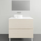 Timberline Nevada Plus on Legs with Silksurface Top - 900mm Left Hand Single Basin | The Blue Space