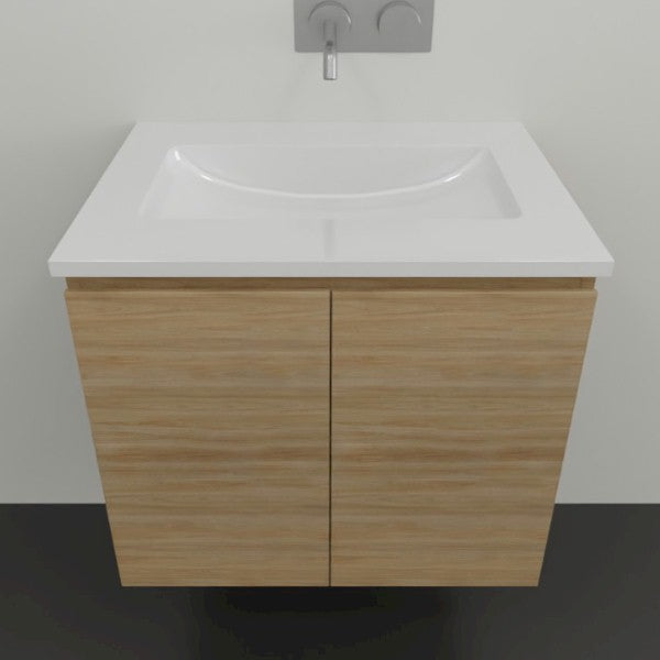 Timberline Nevada Wall Hung Vanity with Alpha Ceramic Top 600 | The Blue Space