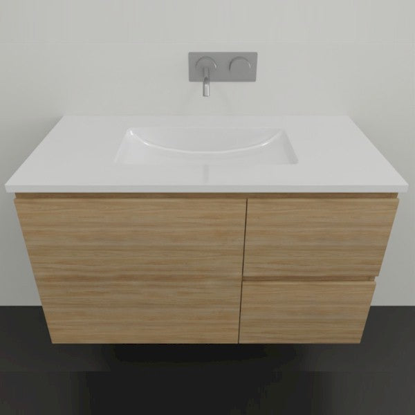 Timberline Nevada Wall Hung Vanity with Alpha Ceramic Top 900 | The Blue Space