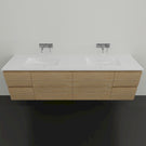 Timberline Nevada Wall Hung Vanity with Regal Acrylic Top - 1800 Double Basin | The Blue Space