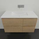 Timberline Nevada Wall Hung Vanity with Regal Acrylic Top - 900 Centre Basin | The Blue Space