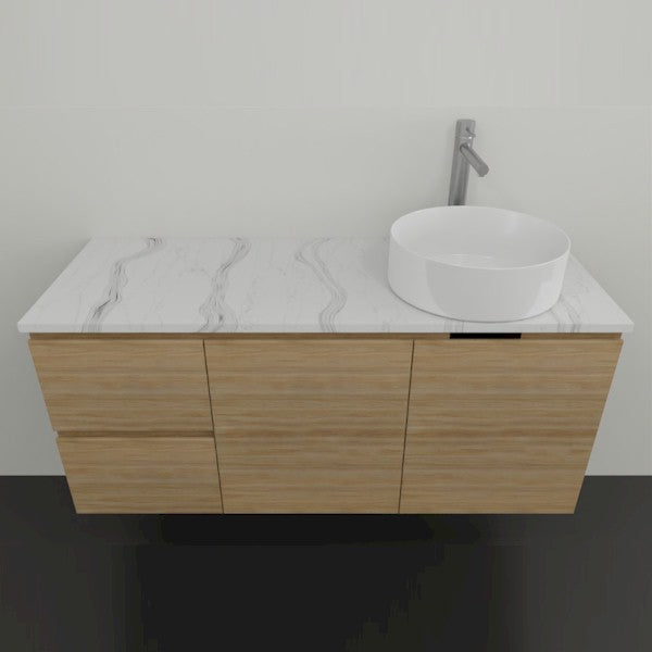 Timberline Nevada Wall Hung Vanity with SilkSurface Top & Above Counter Basin