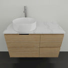 Timberline Nevada Wall Hung Vanity with Stone & Above Counter Basin 900L | The Blue Space