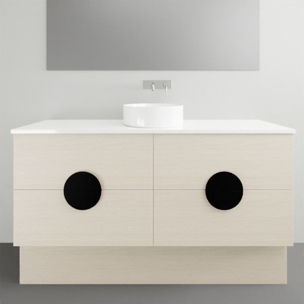 Timberline Oxbow Vanity w/ Kick, Stone Top & Basin