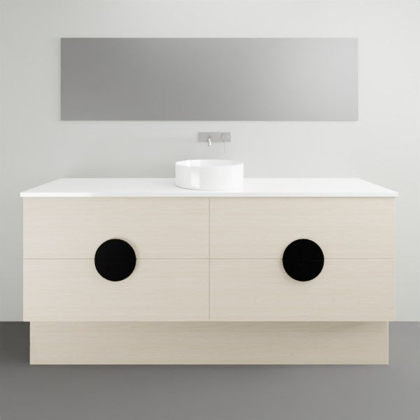 Timberline Oxbow Floor Standing Vanity with Silksurface Top - 1800mm Single Basin | The Blue Space