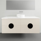 Timberline Oxbow Wall Hung Vanity with Silksurface Top - 1500mm Single Basin | The Blue Space