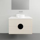 Timberline Oxbow Wall Hung Vanity with Silksurface Top - 900mm Single Basin | The Blue Space