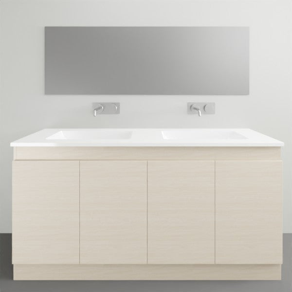 Timberline Rockford Floor Standing Vanity with Haven Top - 1500mm Double Basin | The Blue Space