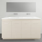 Timberline Rockford Floor Standing Vanity with Quest Gloss Dolomite Top - 1500mm Double Basin | The Blue Space