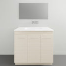 Timberline Rockford Floor Standing Vanity with Quest Gloss Dolomite Top - 900mm Single Basin | The Blue Space