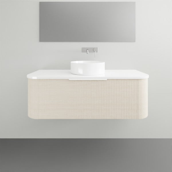 Timberline Santos Wall Hung Vanity with Silk Surface Top and Basin - 1200mm Single Basin | The Blue Space