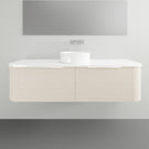 Timberline Santos Wall Hung Vanity with Silk Surface Top and Basin - 1500mm Single Basin | The Blue Space