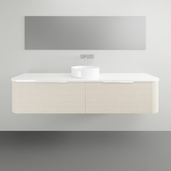 Timberline Santos Wall Hung Vanity with Silk Surface Top and Basin - 1800mm Single Basin | The Blue Space