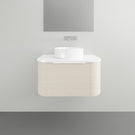 Timberline Santos Wall Hung Vanity with Silk Surface Top and Basin - 750mm Single Basin | The Blue Space