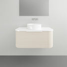 Timberline Santos Wall Hung Vanity with Silk Surface Top and Basin - 900mm Single Basin | The Blue Space