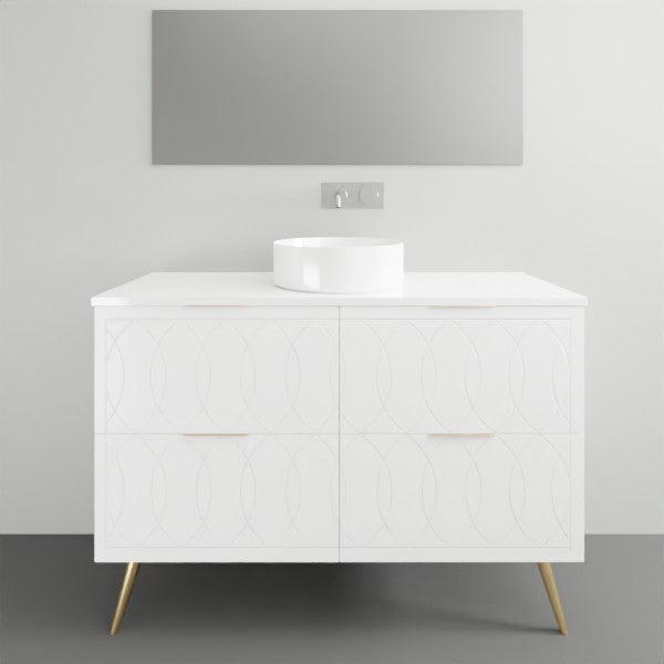 Timberline Sutherland House Deco On Legs Vanity - 1200mm Single Basin | The Blue Space