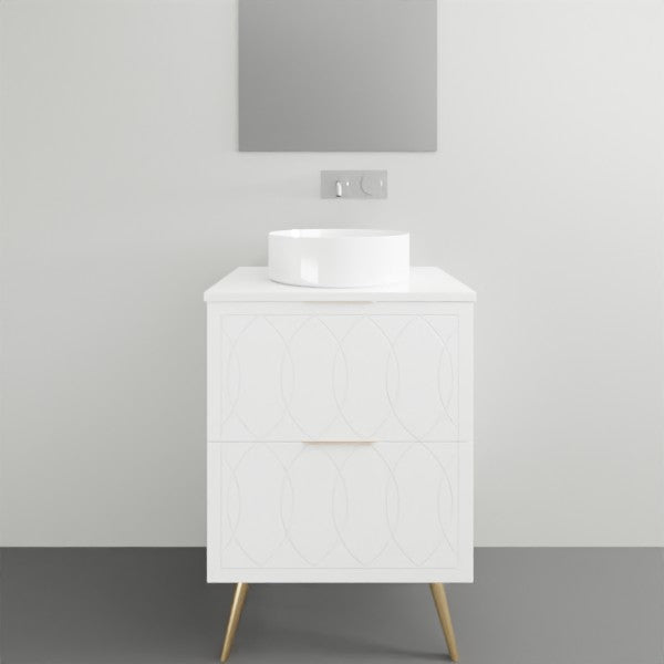 Timberline Sutherland House Deco On Legs Vanity - 600mm Single Basin | The Blue Space