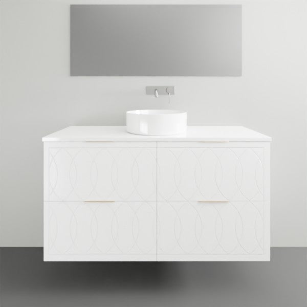 Timberline Sutherland House Deco Wall Hung Vanity - 1200mm Single Basin | The Blue Space