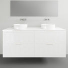 Timberline Sutherland House Deco Wall Hung Vanity - 1500mm Double Basin | The Blue Space