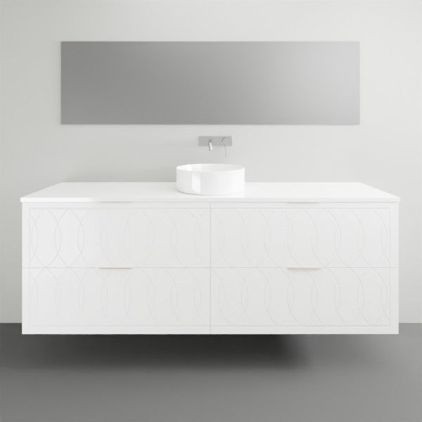 Timberline Sutherland House Deco Wall Hung Vanity - 1800mm Single Basin | The Blue Space