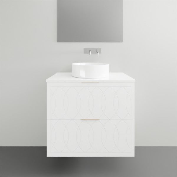 Timberline Sutherland House Deco Wall Hung Vanity - 750mm Single Basin | The Blue Space