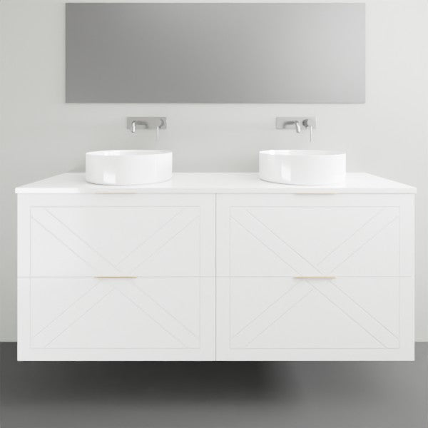 Timberline Sutherland House Farmhouse Wall Hung Vanity - 1500mm Double Basin | The Blue Space