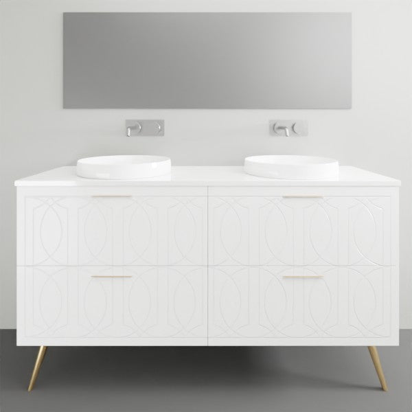 Timberline Sutherland House Regency On Legs Vanity - 1500mm Double Basin | The Blue Space