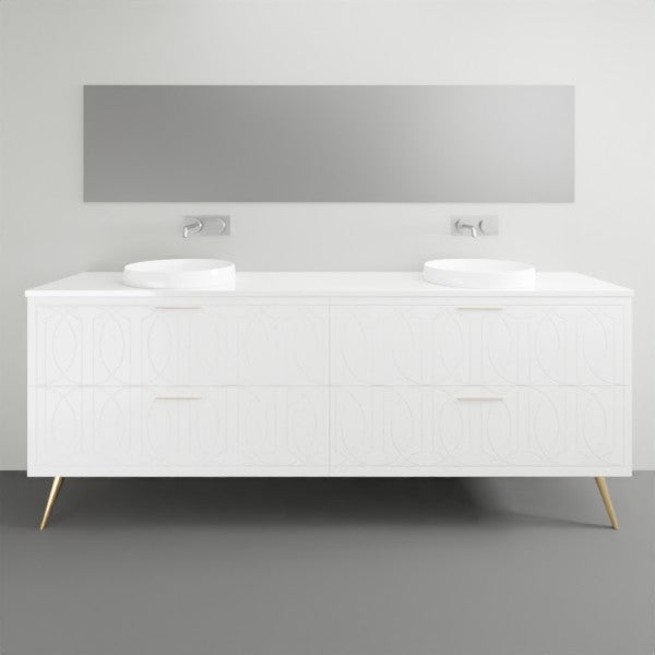 Timberline Sutherland House Regency On Legs Vanity - 2100mm Double Basin | The Blue Space