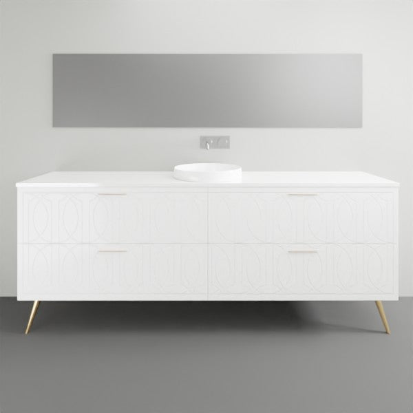 Timberline Sutherland House Regency On Legs Vanity - 2100mm Single Basin | The Blue Space