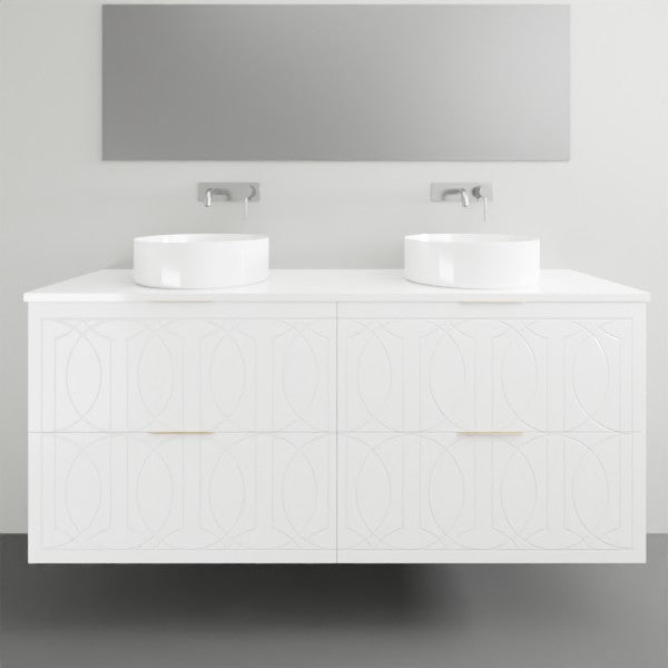 Timberline Sutherland House Regency Wall Hung Vanity - 1500mm Double Basin | The Blue Space