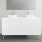 Timberline Sutherland House Retro On Legs Vanity - 1500mm Double Basin | The Blue Space