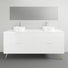Timberline Sutherland House Retro On Legs Vanity - 1800mm Double Basin | The Blue Space