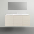 Timberline Swift Wall Hung Vanity with Ceramic Top - 1200mm Single Basin | The Blue Space