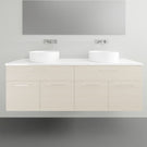 Timberline Taylor Wall Hung Vanity with Silksurface Top - 1500mm Double Basin | The Blue Space